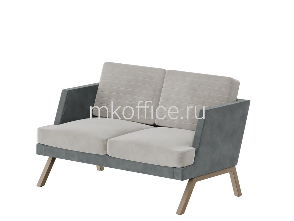 ALDO Диван двухместный ALD-02L 1430х875х890. Ассортимент МК Офис