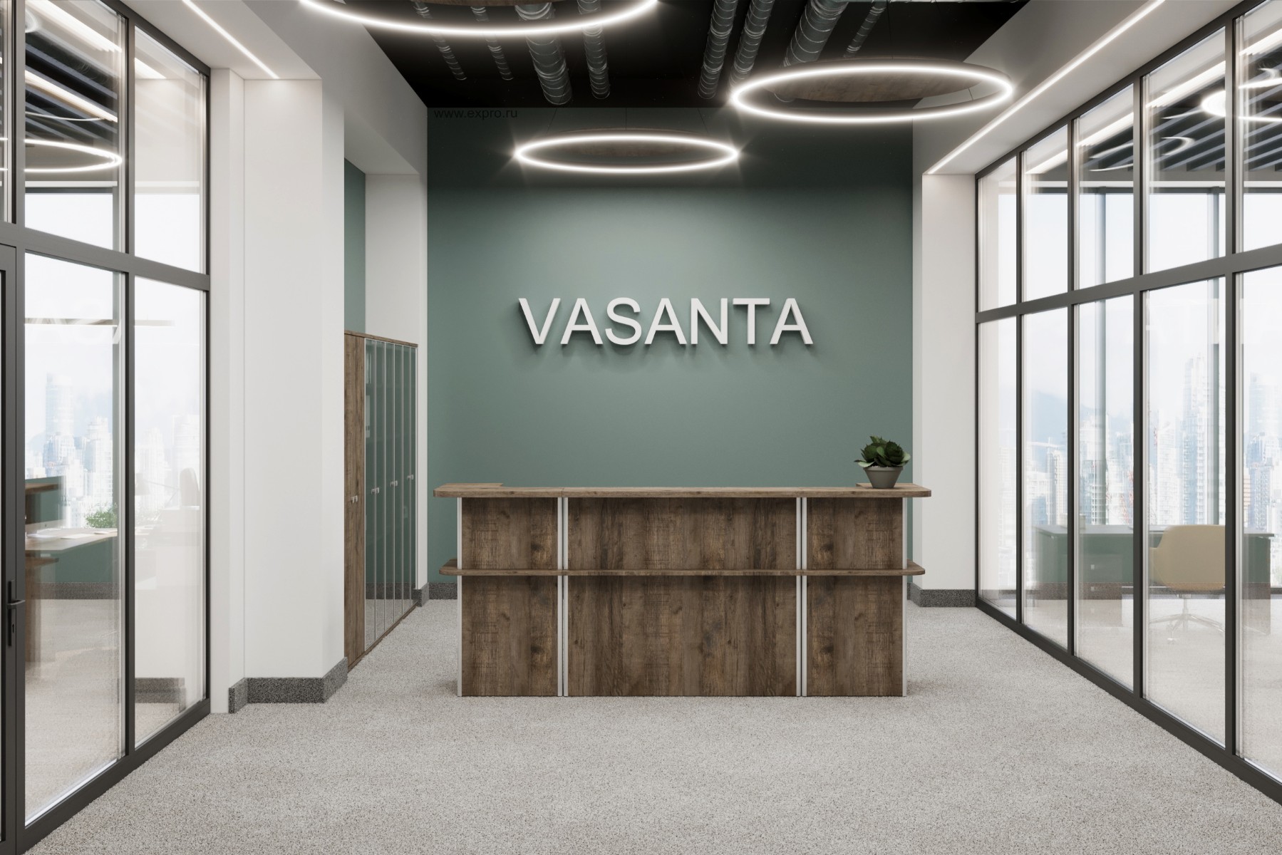 Стойка ресепшн Vasanta. Каталог. МК Офис